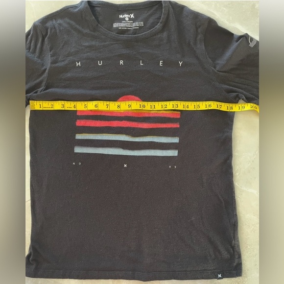 Hurley T-shirt Size XS Color Black Long Sleeve Crew Neck Collar Graphics Cotton - Picture 3 of 4